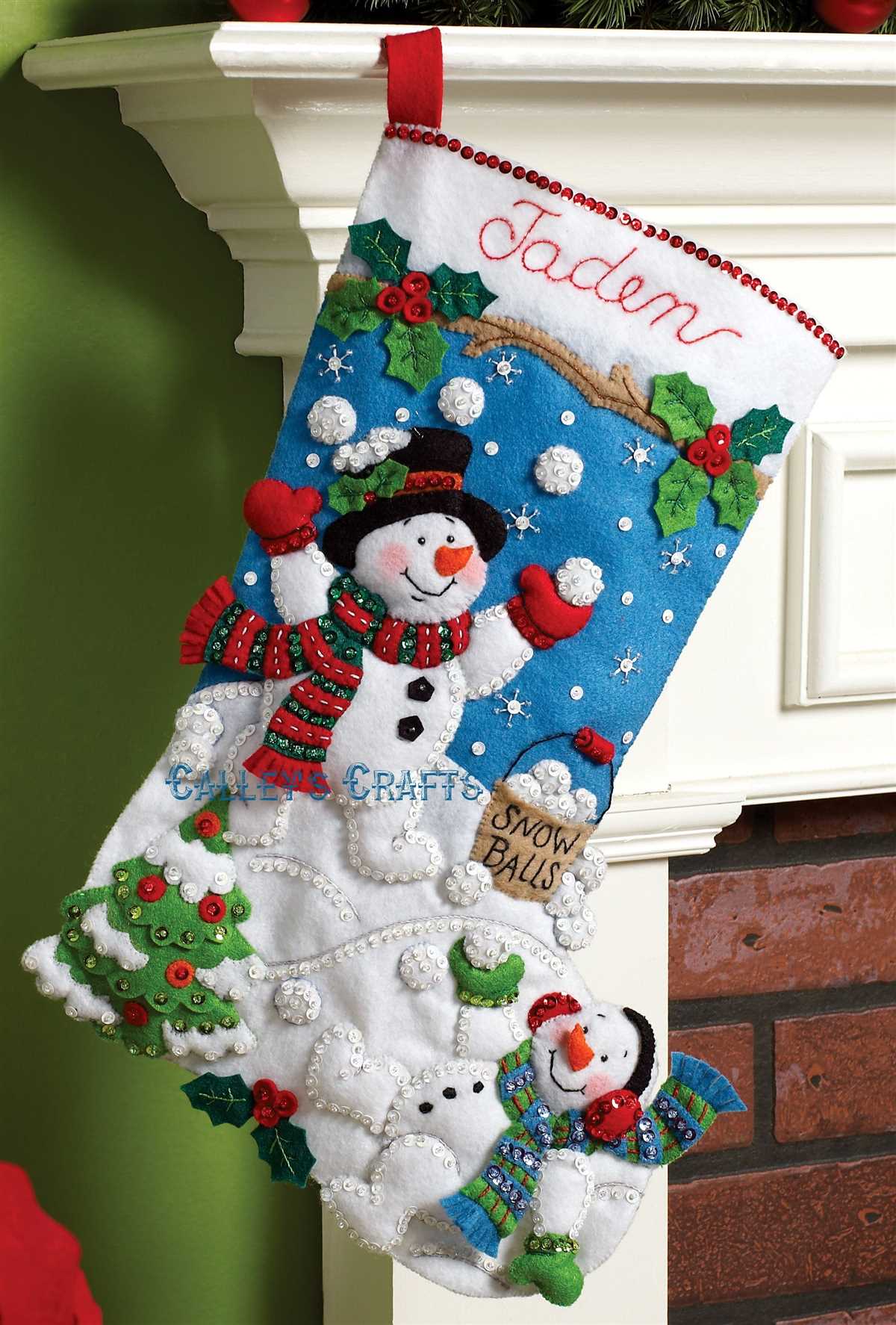 Bucilla knitted christmas stocking patterns