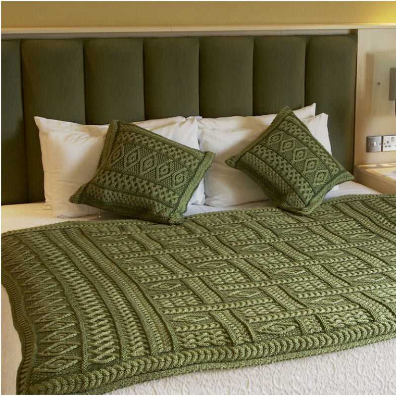 Irish knit blanket pattern