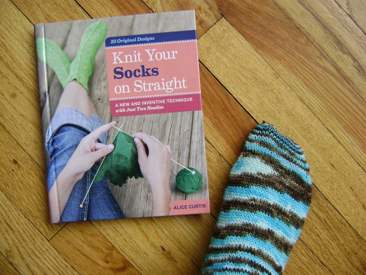 Easy bed socks knitting pattern 2 needles