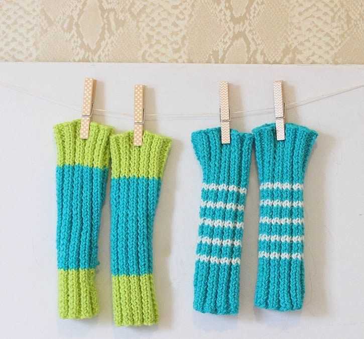 Free knitted knee warmer pattern