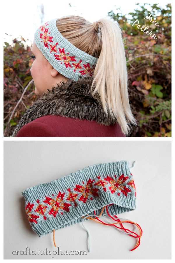 Free fair isle headband knitting pattern