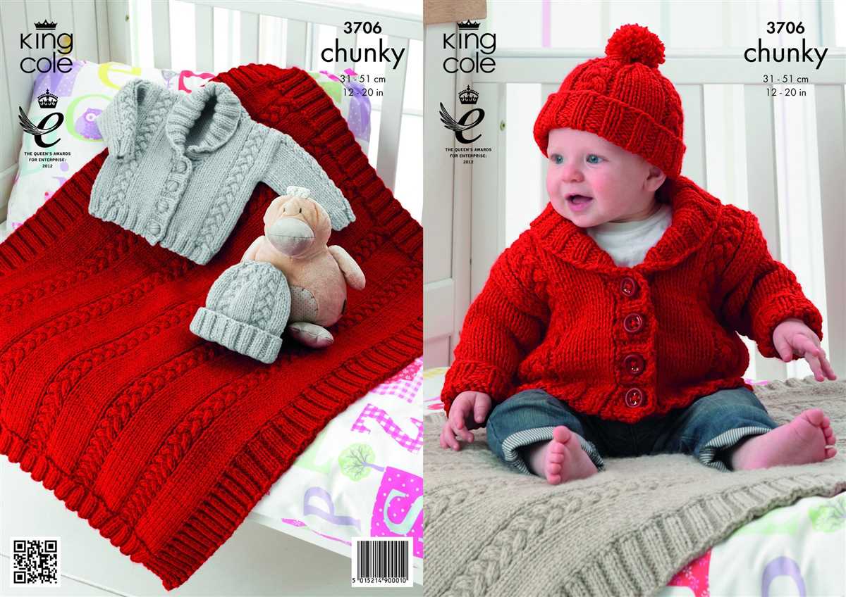 King cole chunky knitting patterns