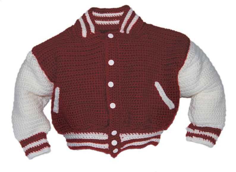 Varsity jacket knitting pattern