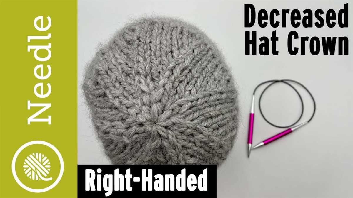 Hat knitting pattern circular needles