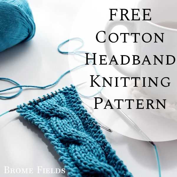 Cable knit headband pattern free