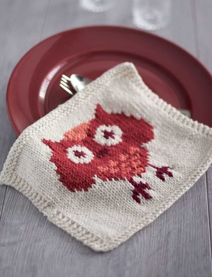 Owl dishcloth knitting patterns free