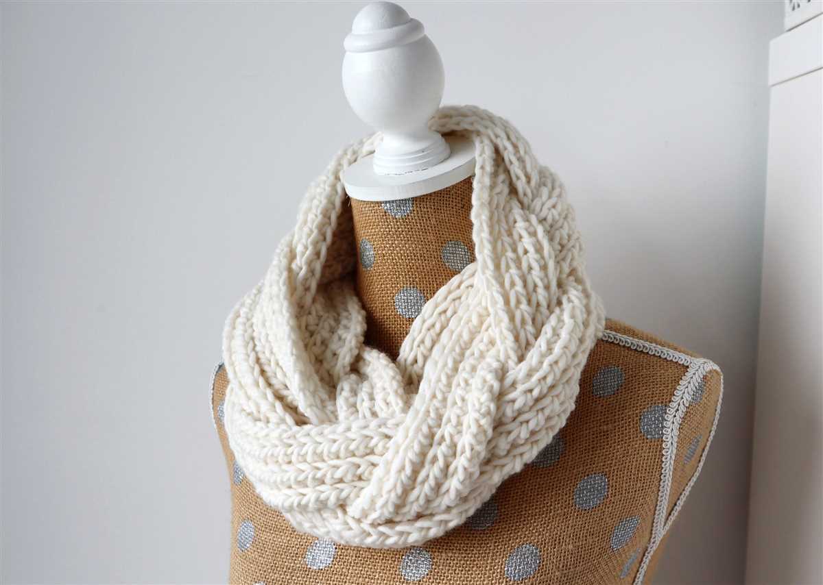 Braided infinity scarf knitting pattern