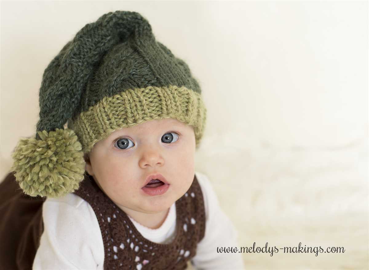 Child's knitted stocking cap pattern