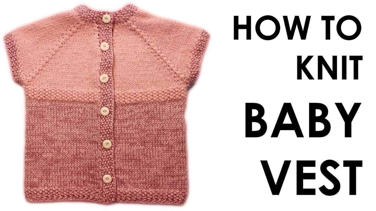 Simple vest knitting pattern