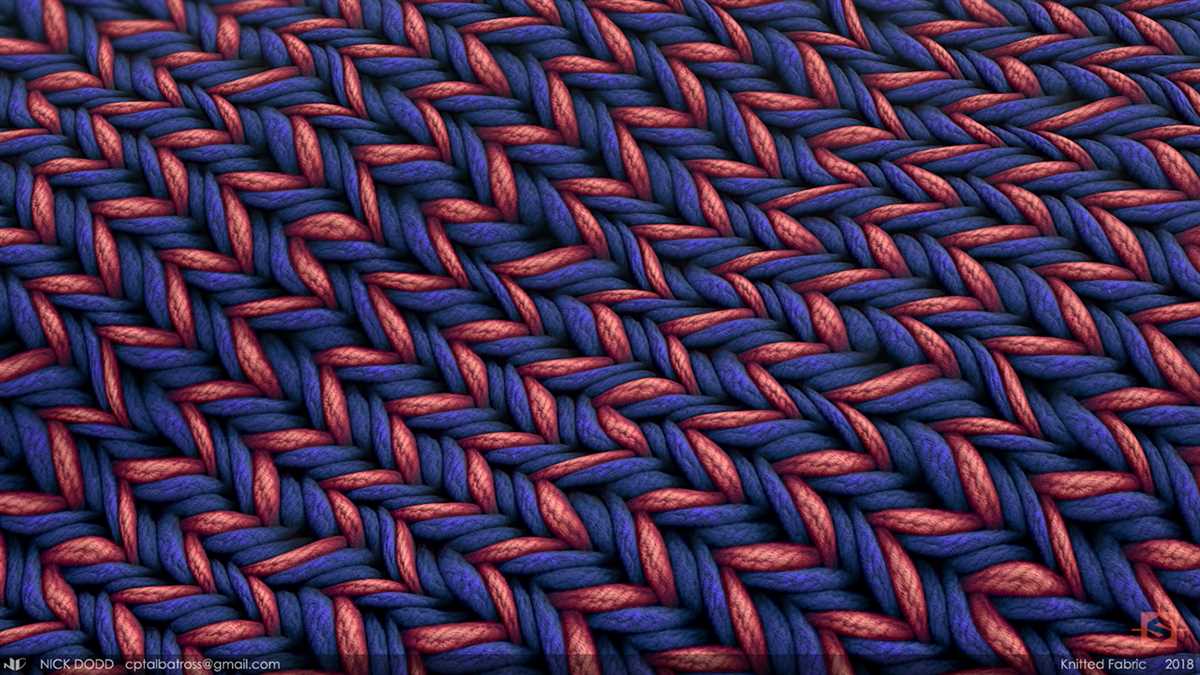 Fishnet knit pattern