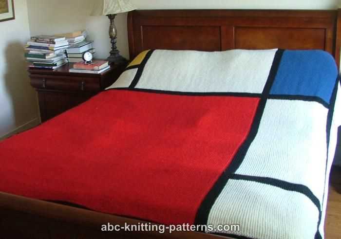 Free knitting pattern for bed throw