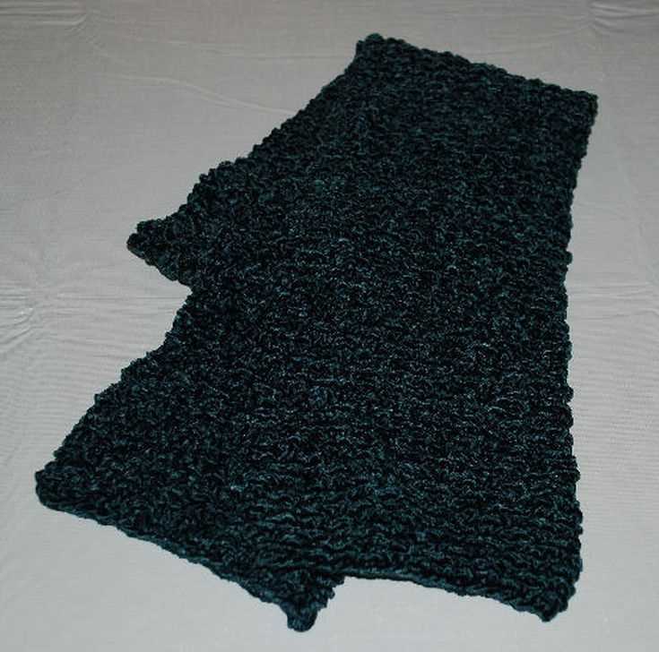 Chenille scarf knitting pattern