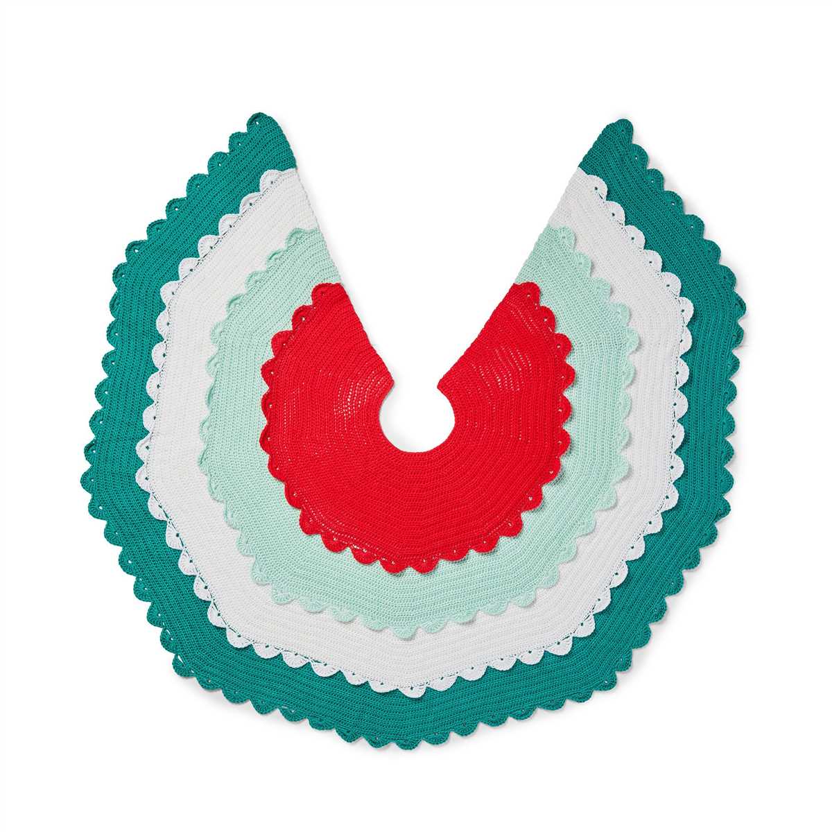 Easy knit tree skirt pattern