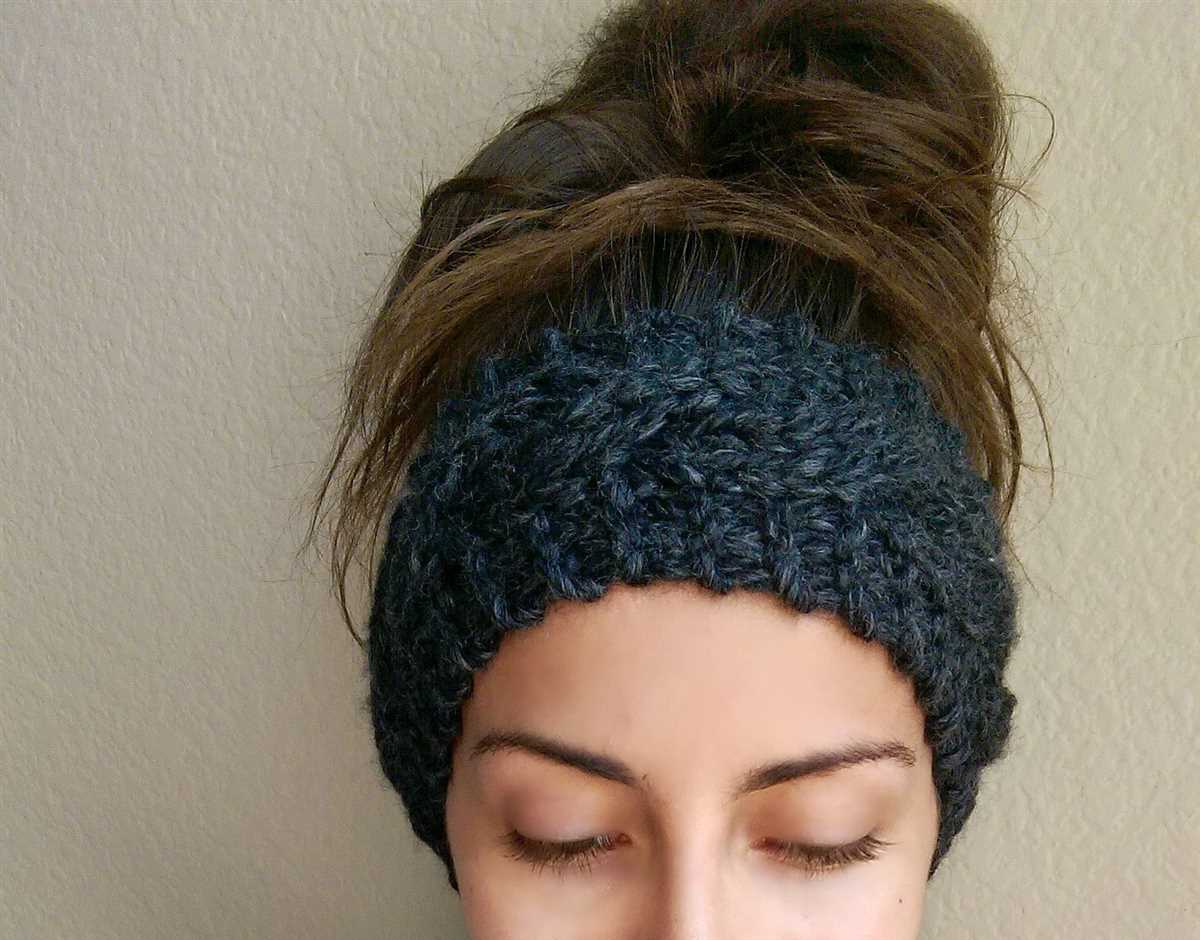 Chunky knitted headband pattern free