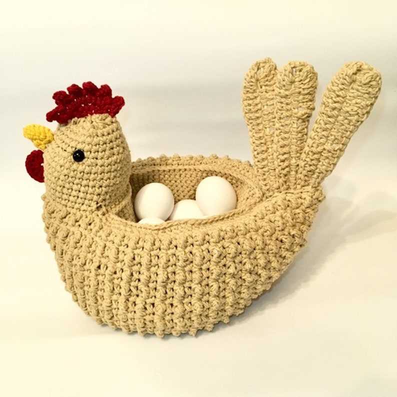 Easter chick basket knitting pattern