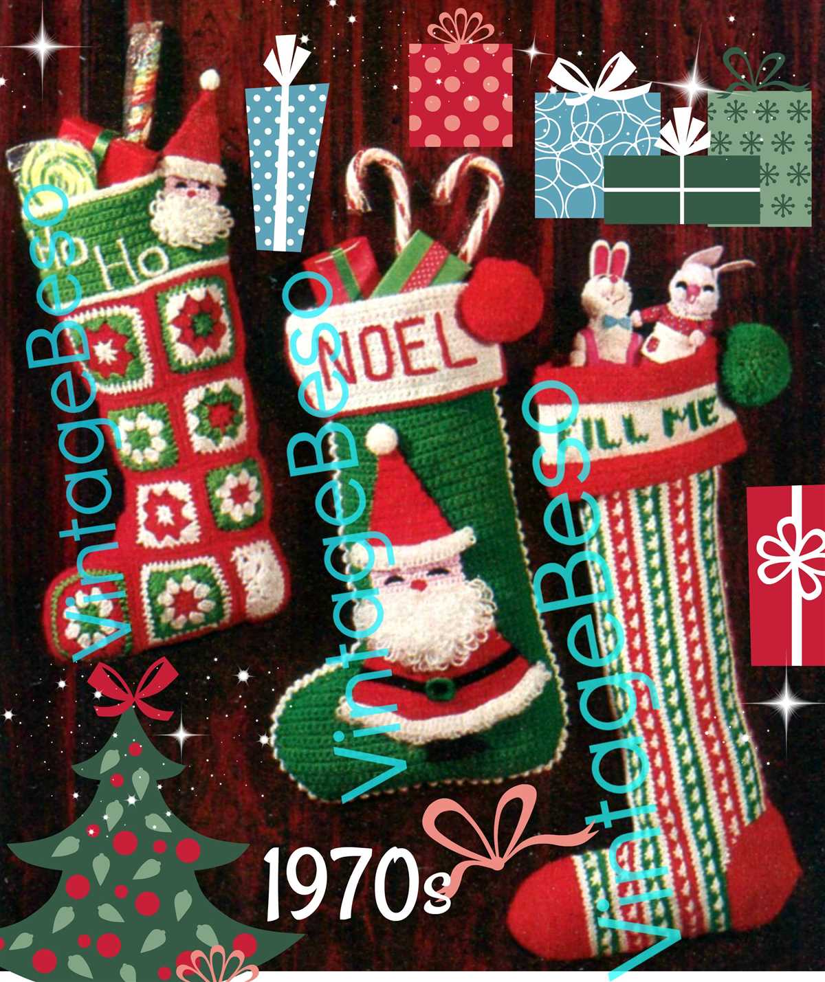 Christmas stocking knitting pattern pdf