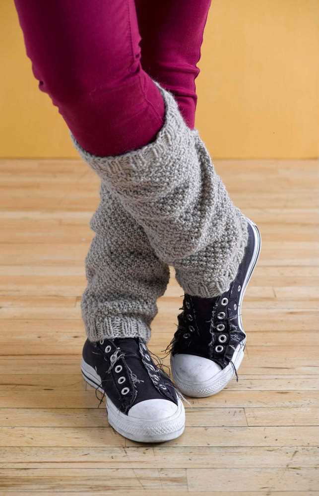 Easy leg warmer knitting pattern