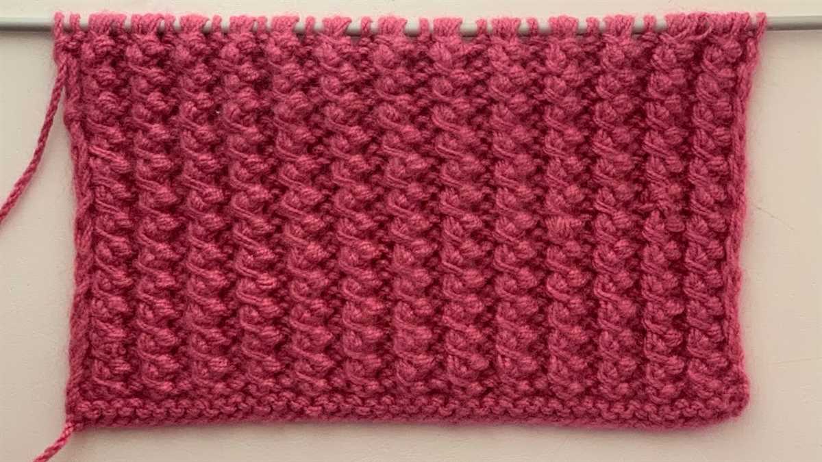 4 row repeat knitting patterns