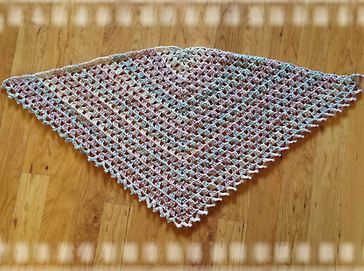 Trinity stitch prayer shawl knitting pattern