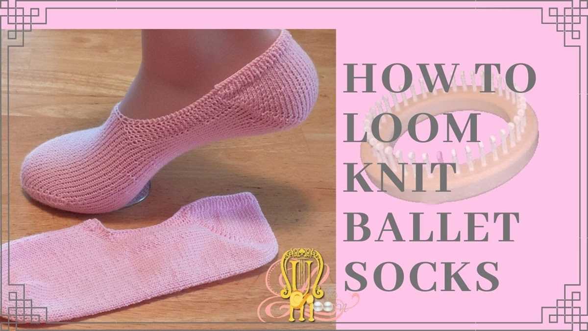 Knitted ballet slippers pattern