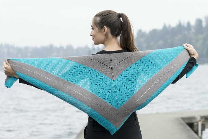 Shoulder shawl knitting pattern