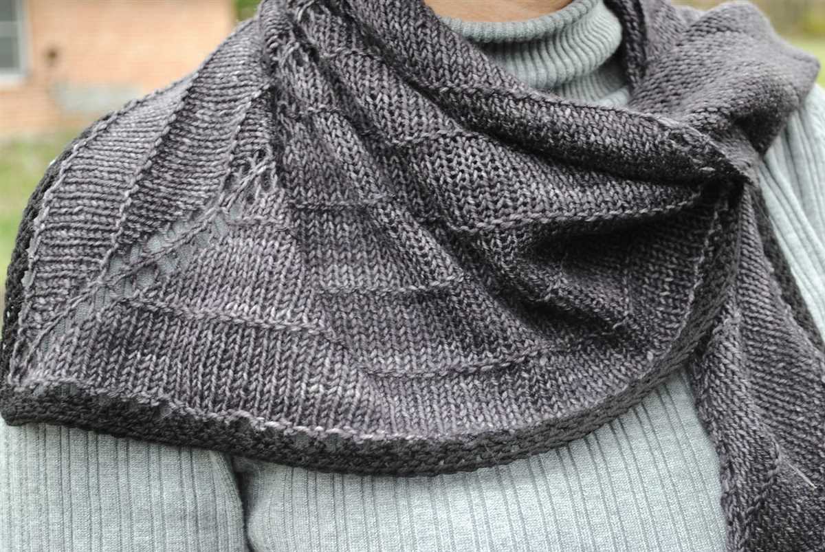 Simple shawl knitting pattern free