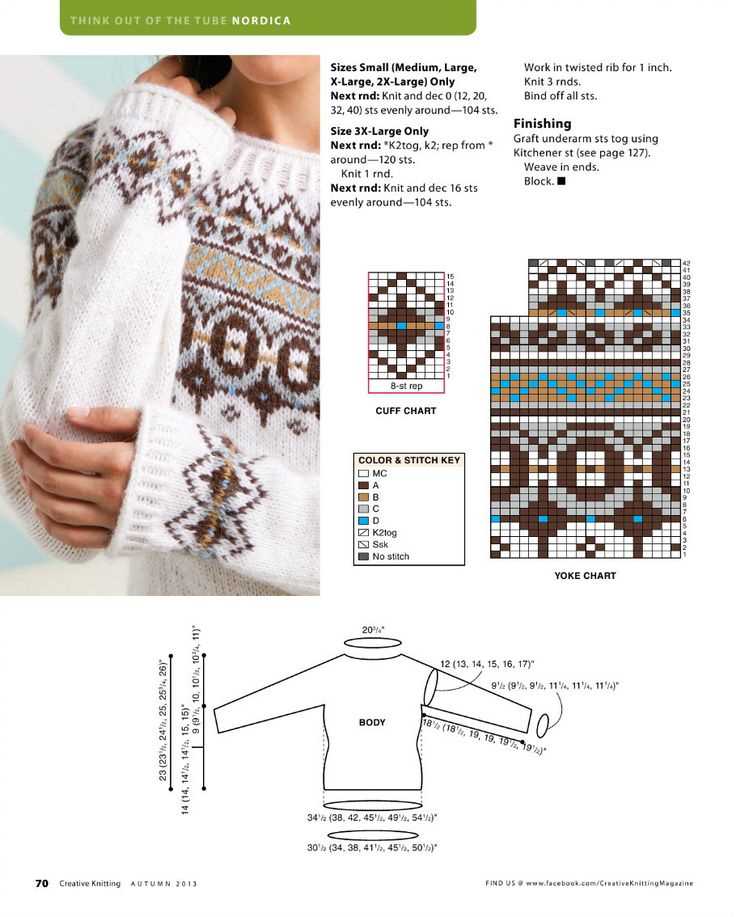 Large size knitting patterns