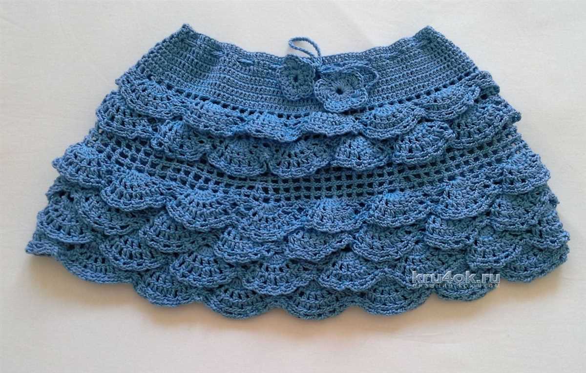 Knit ruffle skirt pattern
