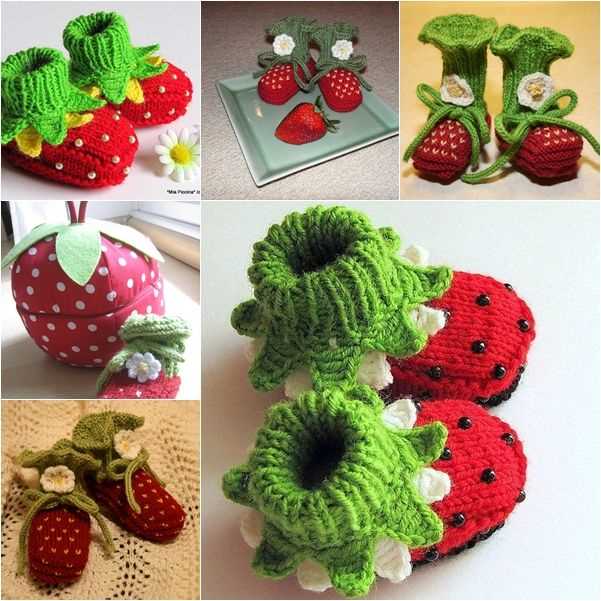 Strawberry knit pattern