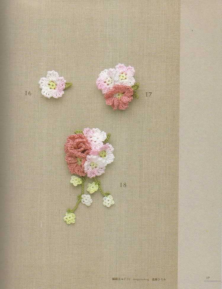 Knitted flower corsage free pattern