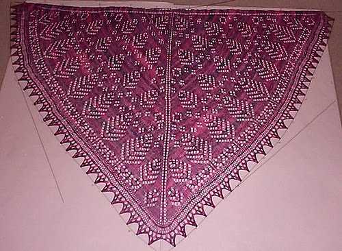 Neck shawl knitting pattern