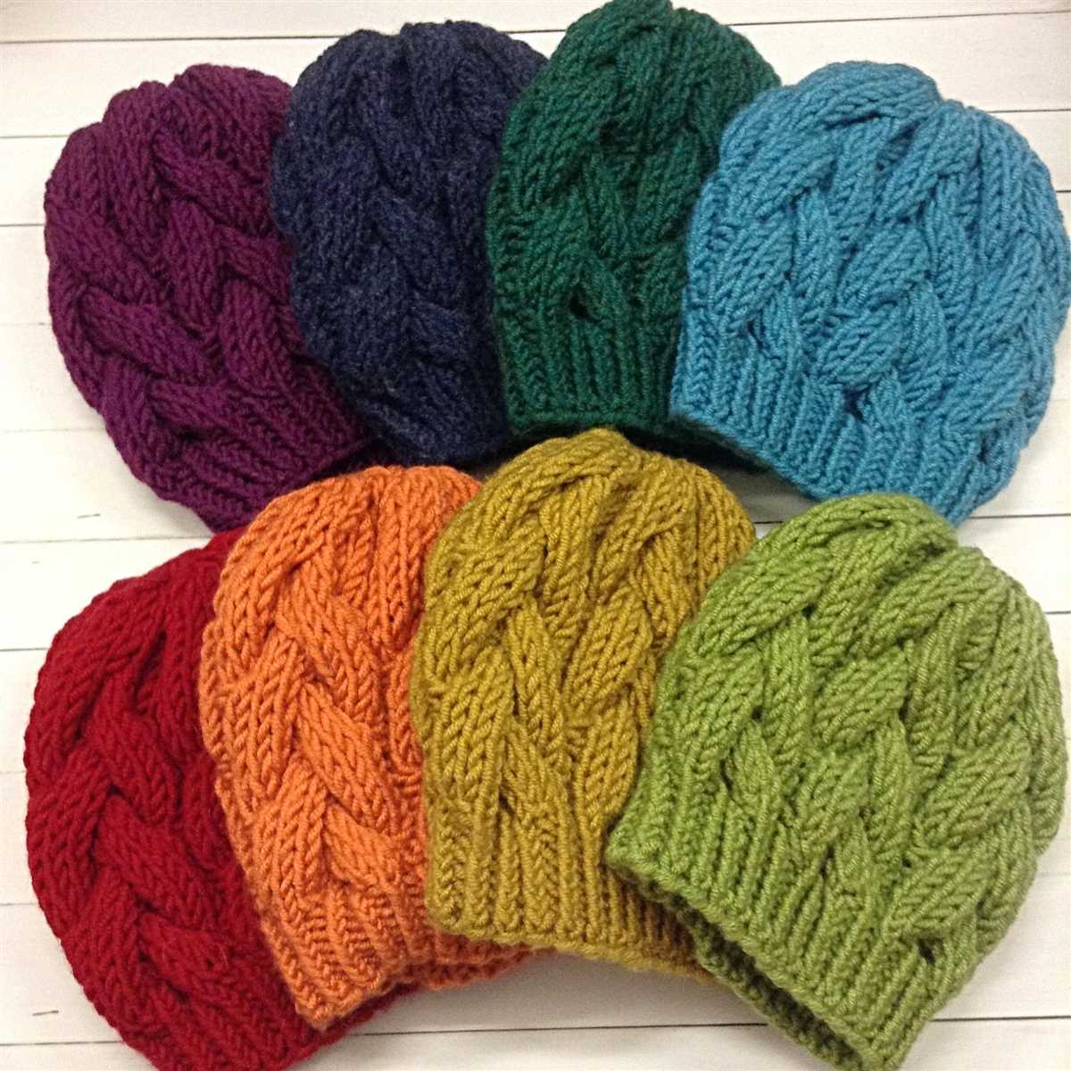 Cable knit beanie pattern