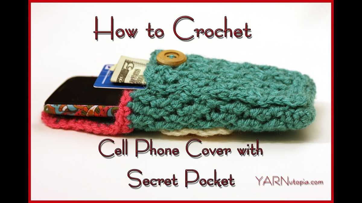 Knitted cell phone cover pattern