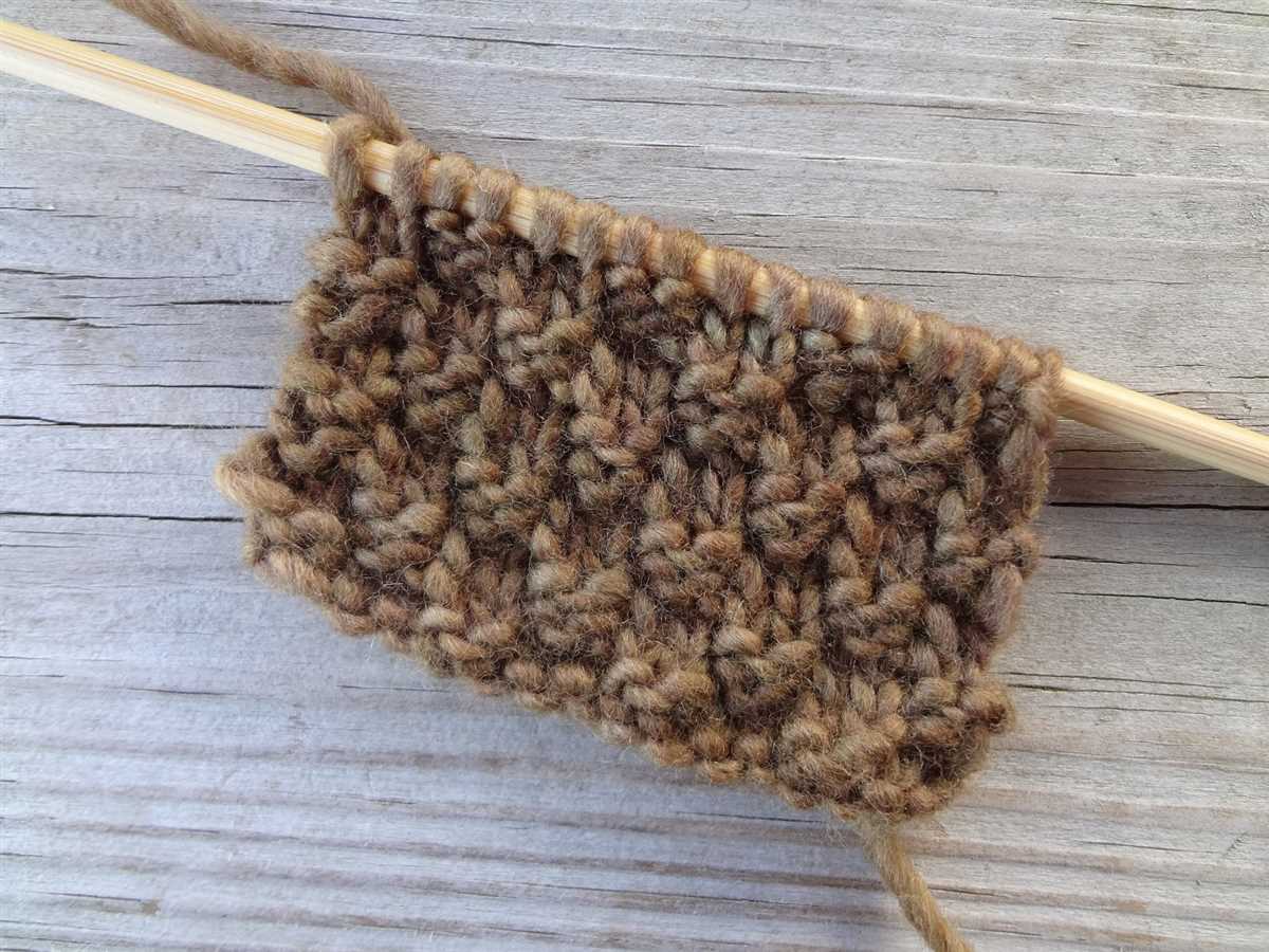 Moss stitch scarf knitting pattern