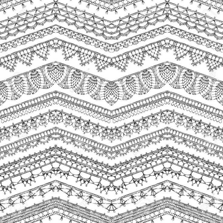 Knitted zig zag pattern