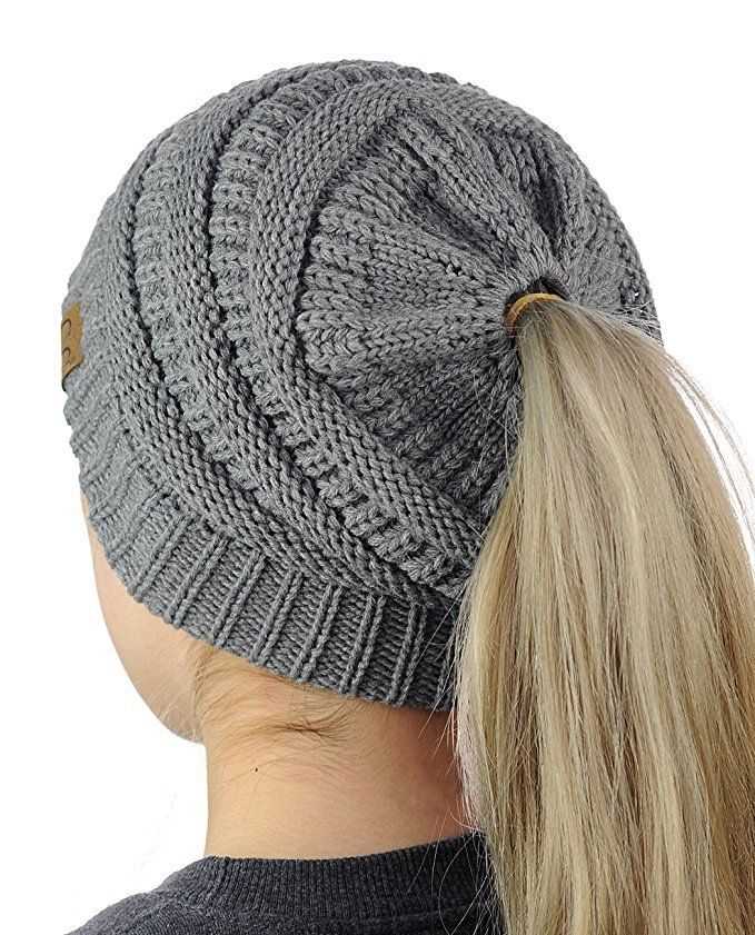 Ponytail knit hat pattern free