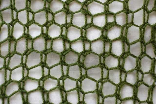 Open mesh knitting pattern