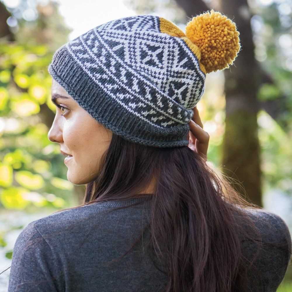 Winter hat knitting pattern