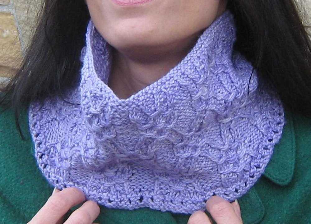 Neck scarf knitting pattern