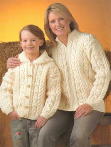 Knitting patterns for childrens hooded cardigans