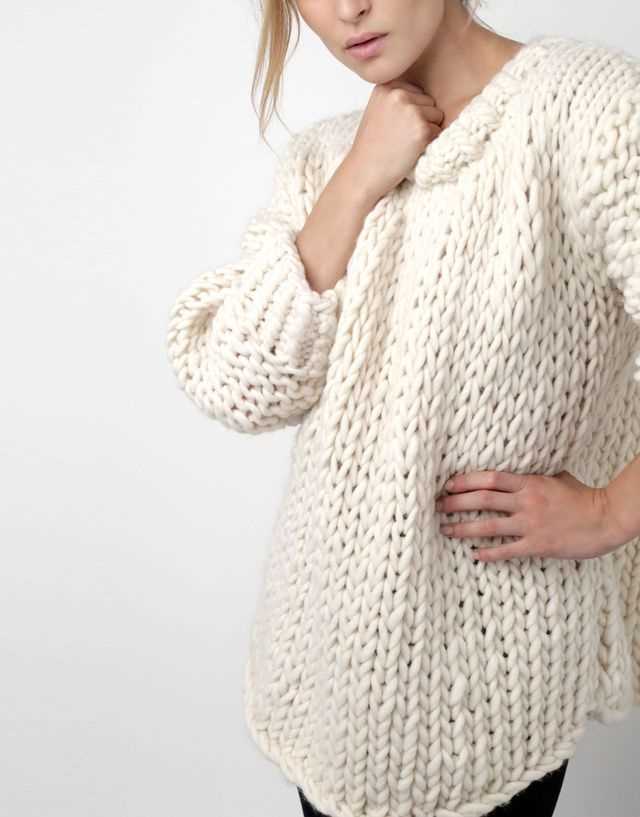 Knitting pattern for oversized jumper