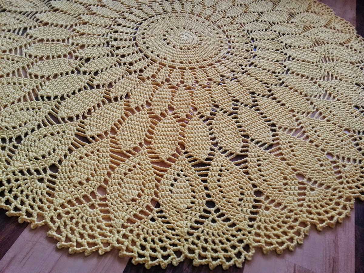 Knitted round placemat patterns