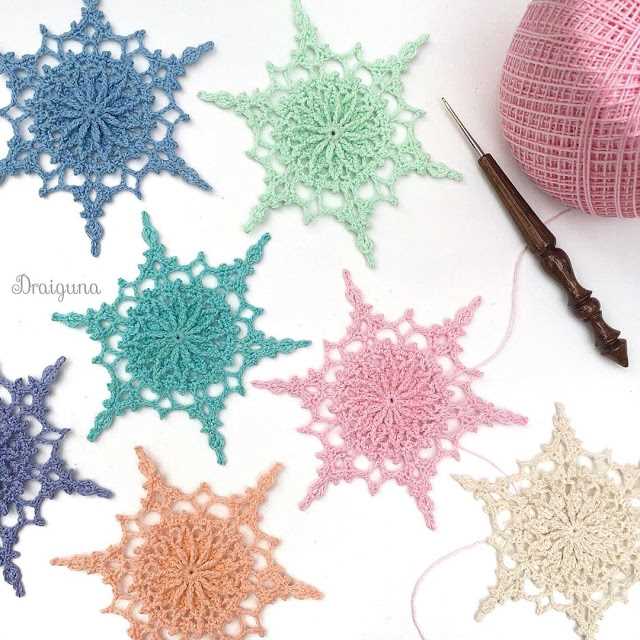 Free knitted snowflake dishcloth patterns