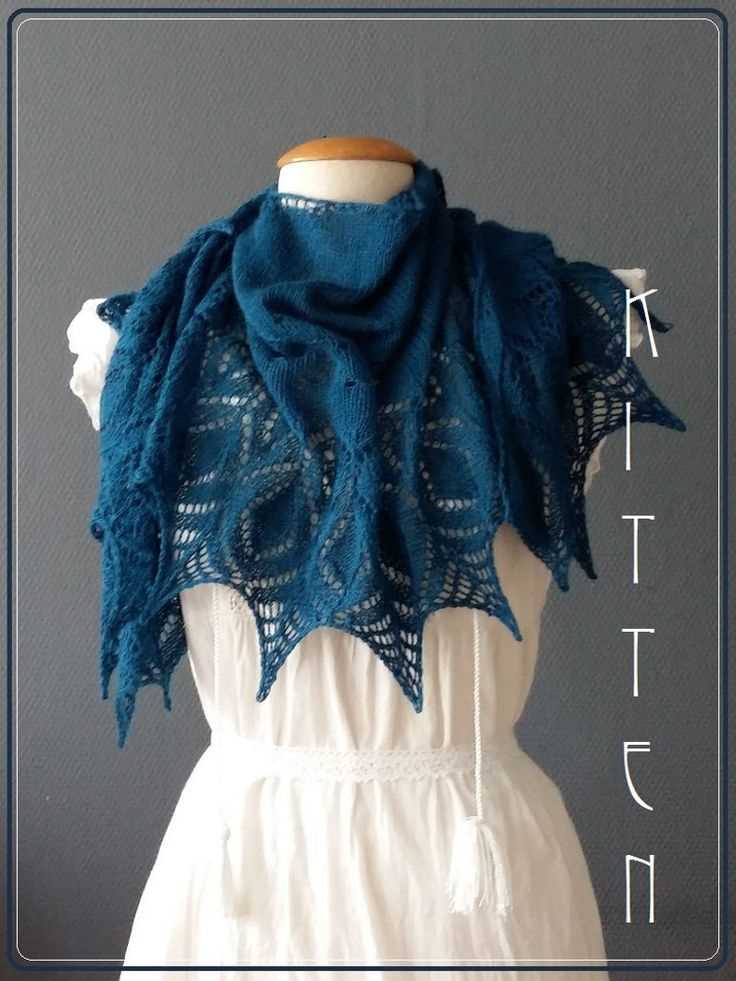 Crescent shawl knitting pattern