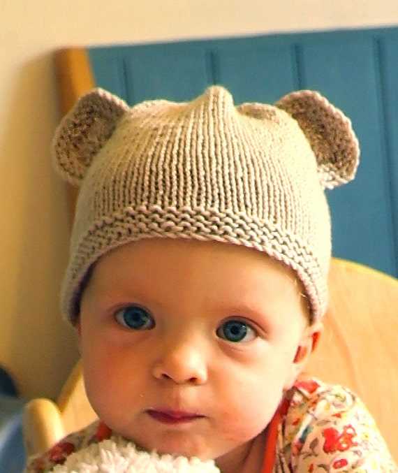 Bear ear hat knitting pattern