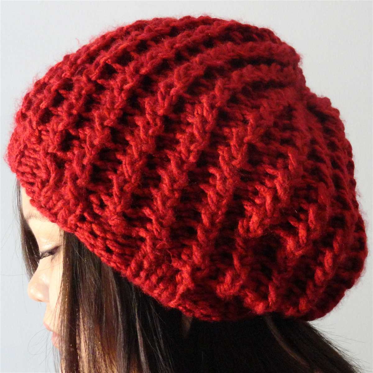 Knitted hats patterns slouchy