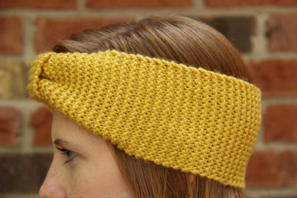 Simple ear warmer knitting pattern