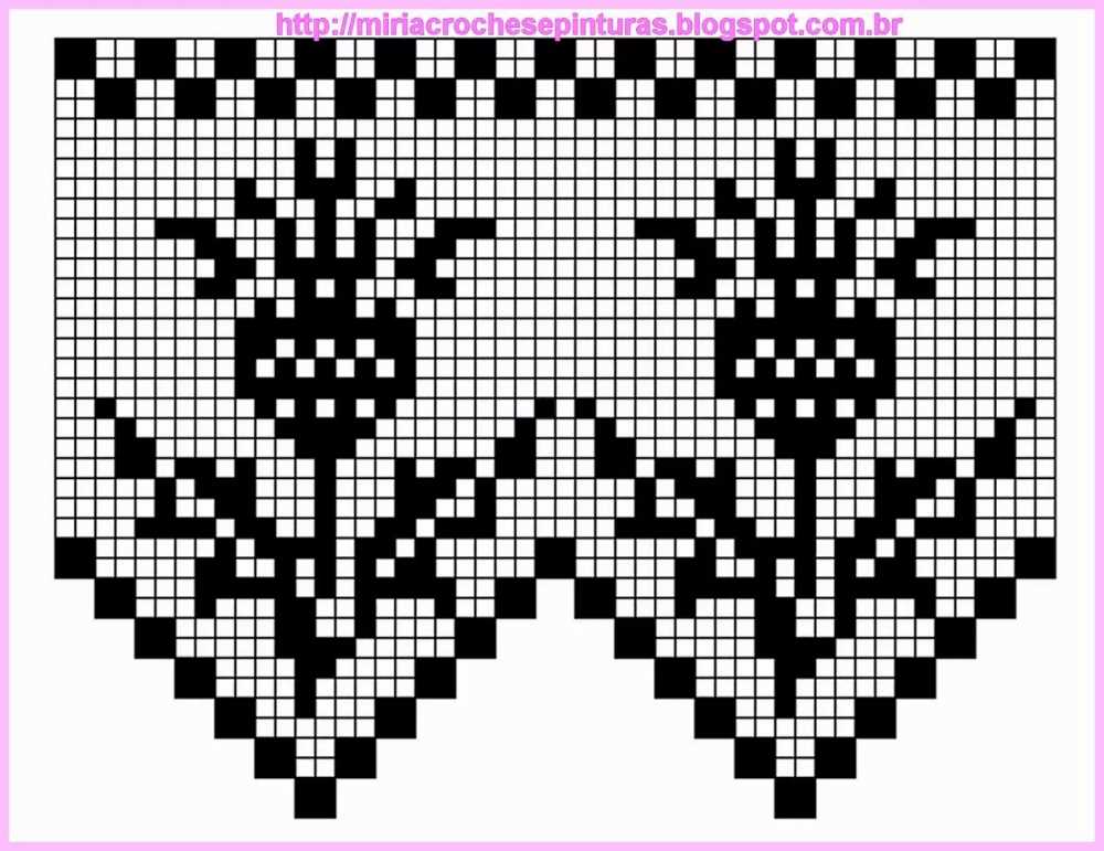 Cross stitch knitting pattern scarf