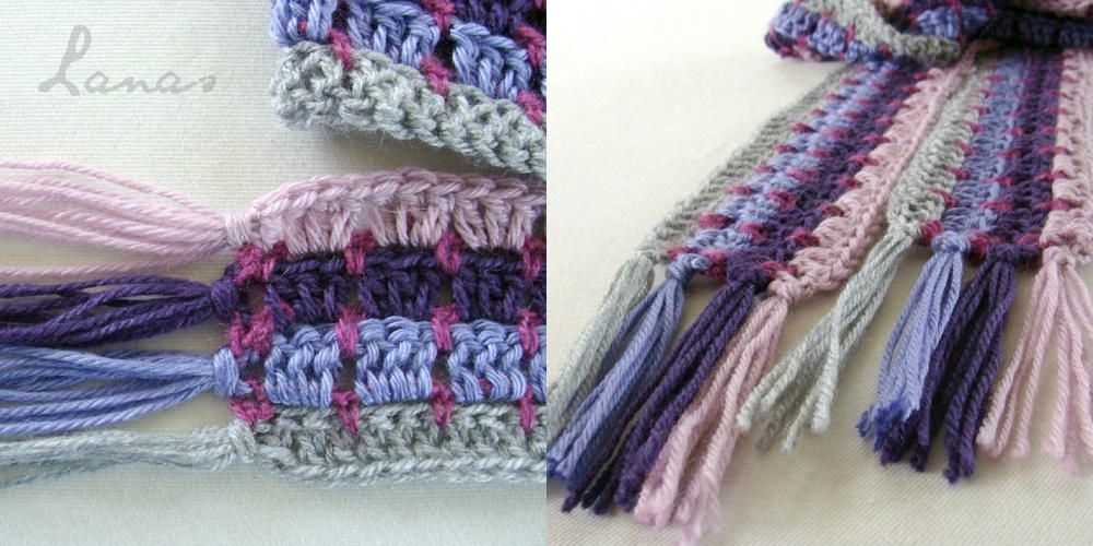 Mosaic scarf knitting pattern