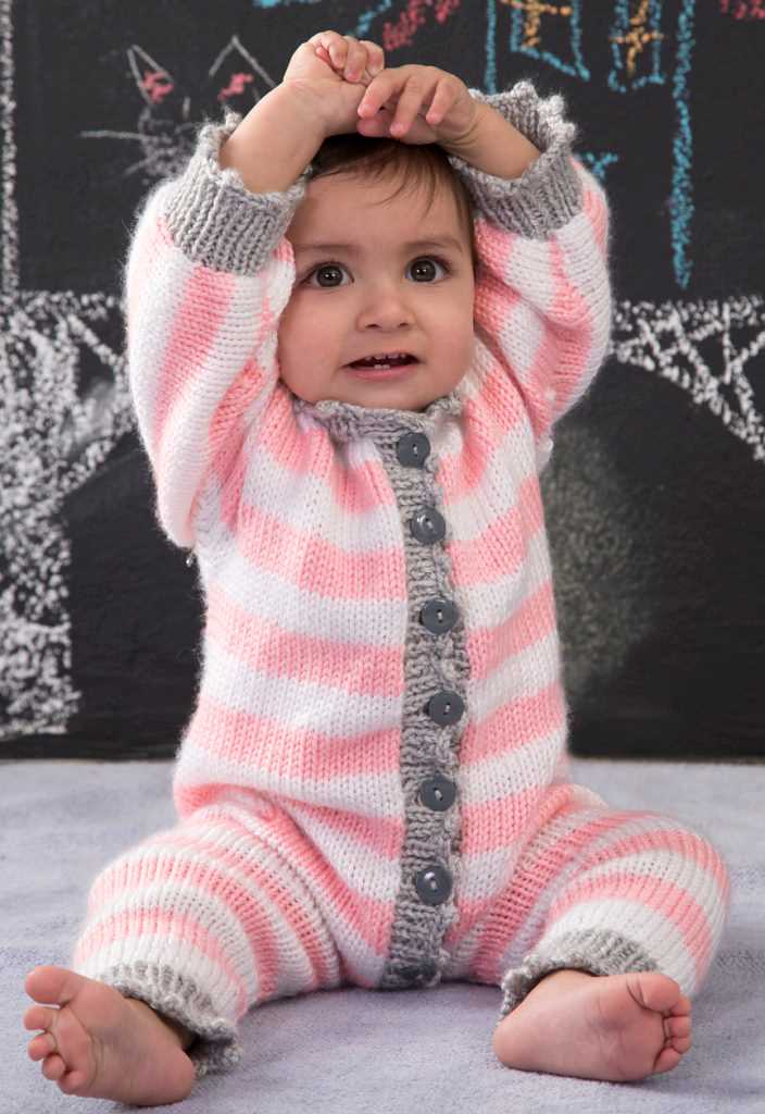 Free knitting pattern baby romper